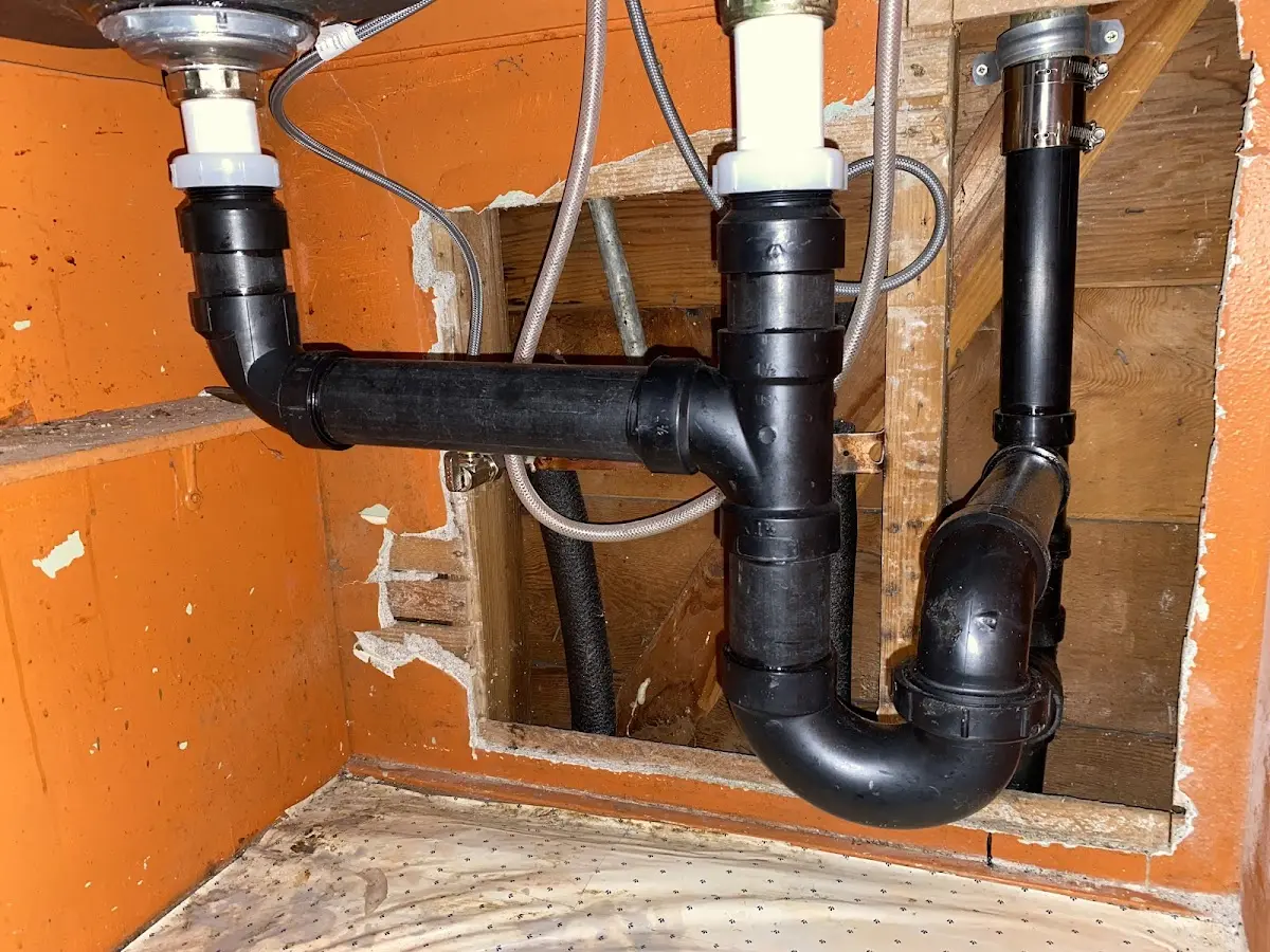 Professional Repiping Services equipment and tools on the job in Tallmadge